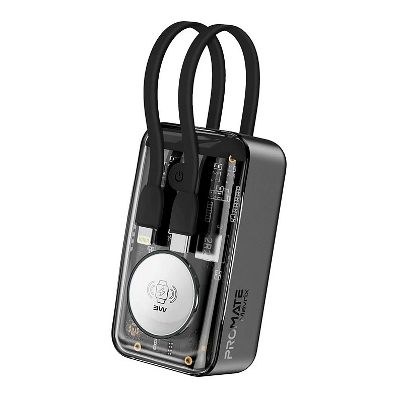 Универсальная мобильная батарея Promate Mavrix 10000mAh 35W Black (mavrix.black)