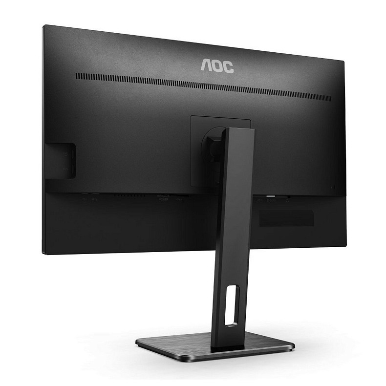 TFT 27" AOC Q27P2CA, IPS, QHD, HDMI, DP, USB-C, USB-hub, HAS, колонки, чорний