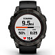 Спортивные часы GARMIN Fenix 7 Pro Sapphire Solar Carbon Gray DLC Titanium with Black Silicone