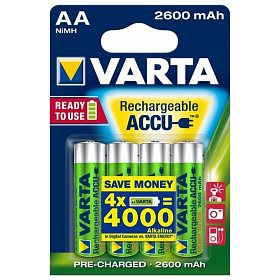 Аккумулятор Varta Rechargeable Accu Endless AA/HR06 Ni-MH 2600 mAh BL 4шт