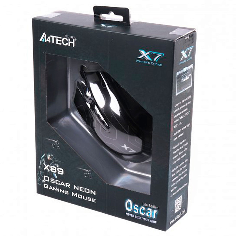 Мышка A4Tech X89 Black USB