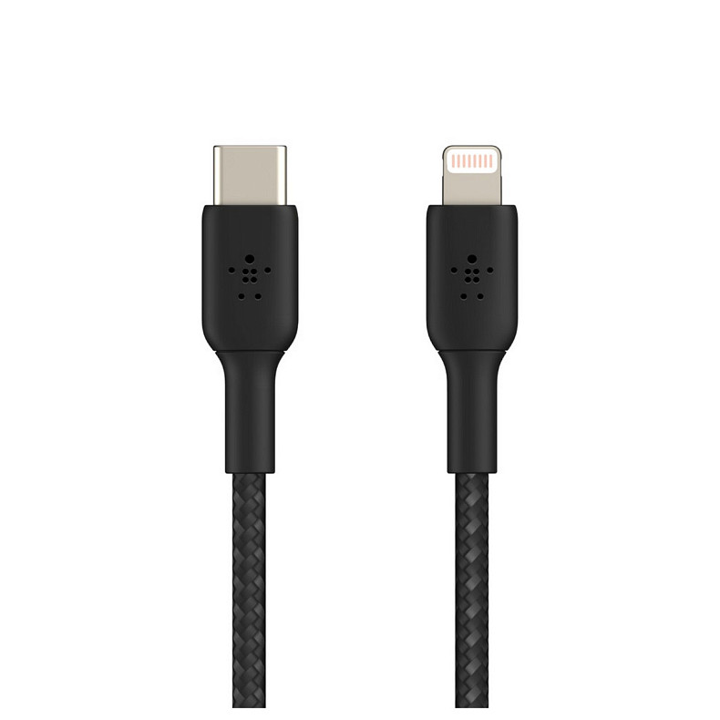 Кабель USB-C > Lightning зарядка/синхронизация Belkin, 2м, Type-C,  чорний