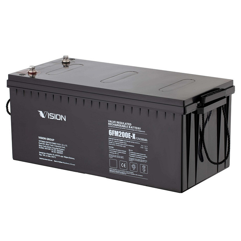 Аккумуляторная батарея Vision FM, 12V, 200Ah, AGM