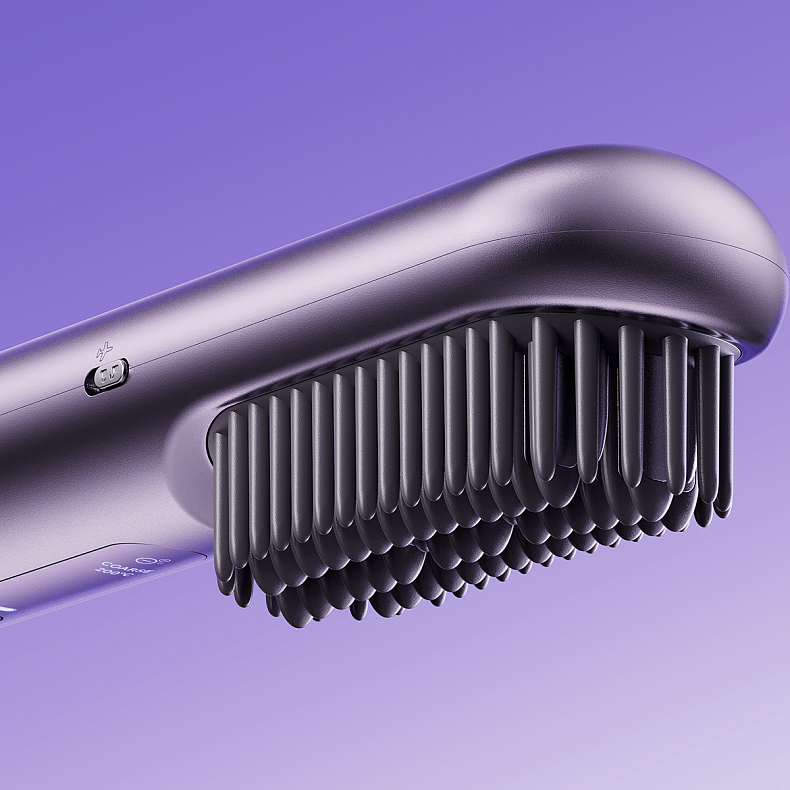 Бездротова щітка-випрямляч для волосся з іонізацією Dreame Sleek Berry Purple (AA02B-BP)