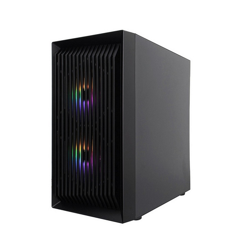 Корпус 1stPlayer BS-2-BK-3F1 Black без БП