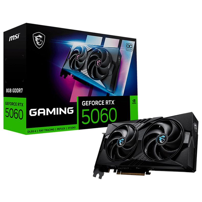 Відеокарта MSI GeForce RTX 5060 GAMING OC 8GB GDDR7