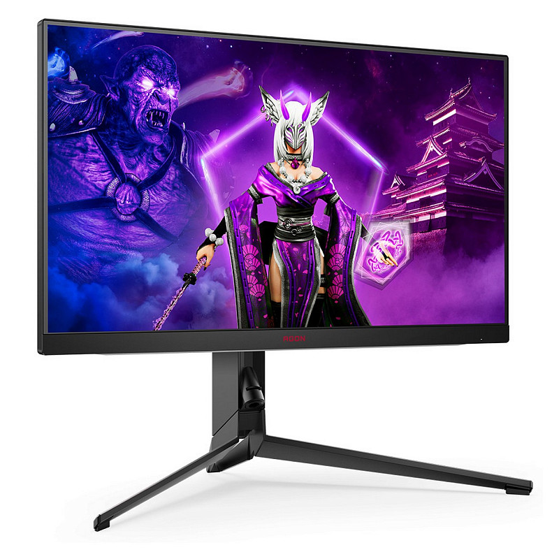 TFT 27" AOC AGON AG274QZM, QHD, IPS, 240Гц, 1мс, 2х HDMI, USB-C, DP, USB-hub, HAS, Pivot, колонки