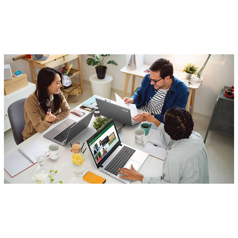 Ноутбук Acer TravelMate TMP215-55 15.6" FHD IPS, Intel U5-115U, 32GB, F1TB, UMA, Lin, сріблястий