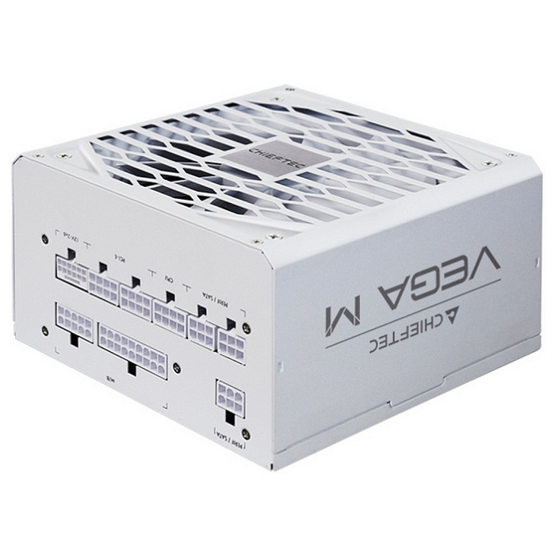 Блок питания Chieftec VEGA M PPG-1000-CW ATX 3.1 135mm, 80+ Gold, Fully modular, WHITE