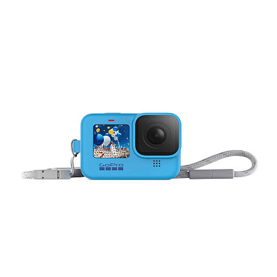 Чохол GoPro Sleeve&Lanyard Blue для HERO9 Black (ADSST-003)