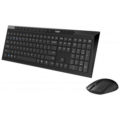 Комплект (клавіатура, миша) Rapoo 8210M Wireless Black