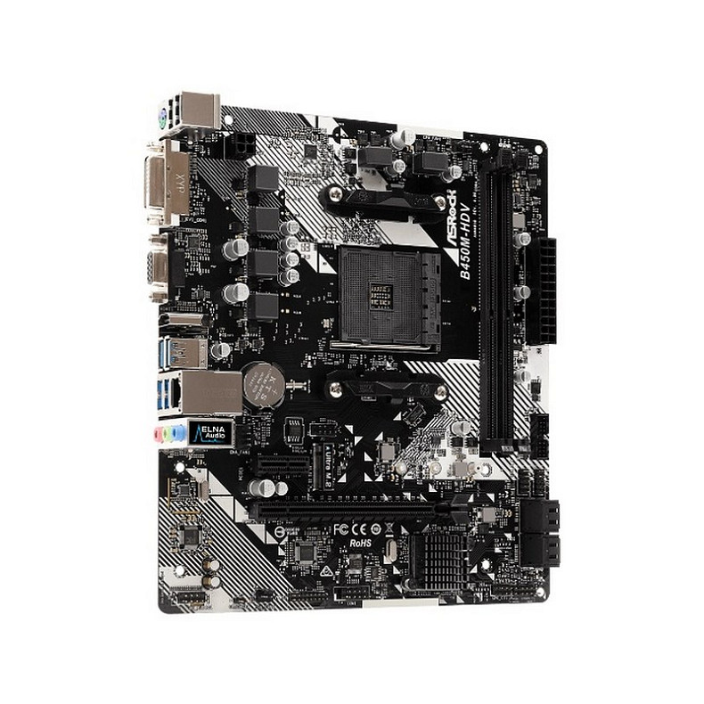 Материнская плата ASRock B450M-HDV R4.0 Socket AM4