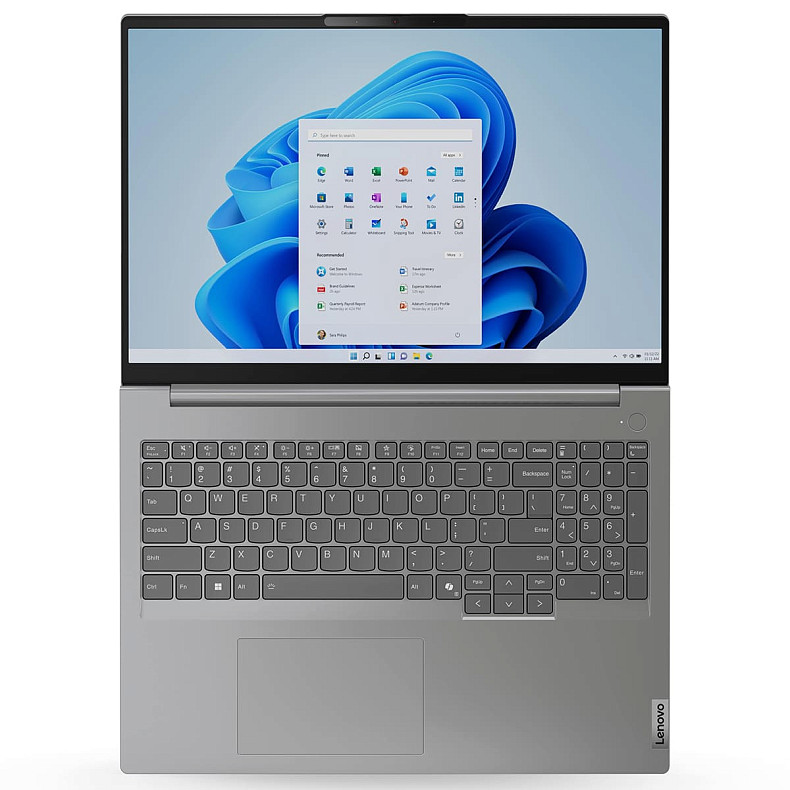 Ноутбук Lenovo 16WUXGAM/Ultra5-125U/16/1TB SSD/Intel HD/D OS/F/BL/Arctic grey ThinkBook 16 G7 IML