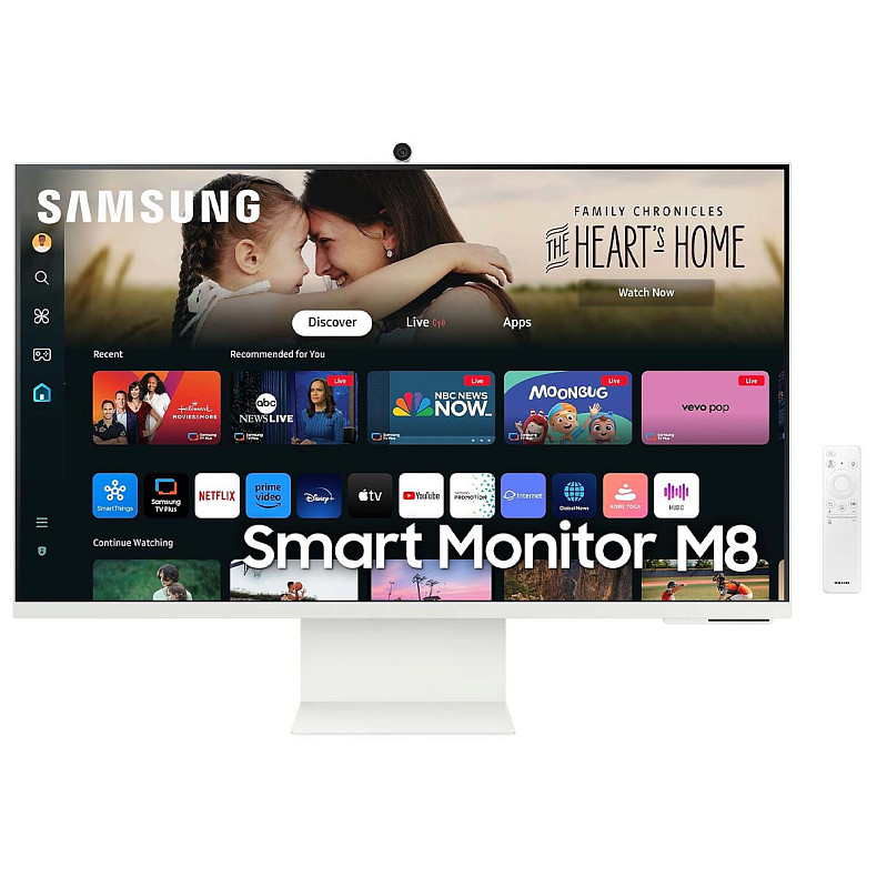 Монитор Samsung SMART VA 4K 32",3840*2160,60 Гц LS32DM801UIXUA