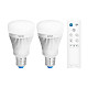 Смарт-лампа WiZ LED Smart Whites Е27 806Lm 2200-6500K набор 2 шт + пульт ДУ (WZ0126082)