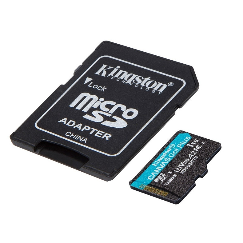 Карта памяти Kingston microSD 1TB C10 UHS-I U3 A2 R170/W90MB/s + SD