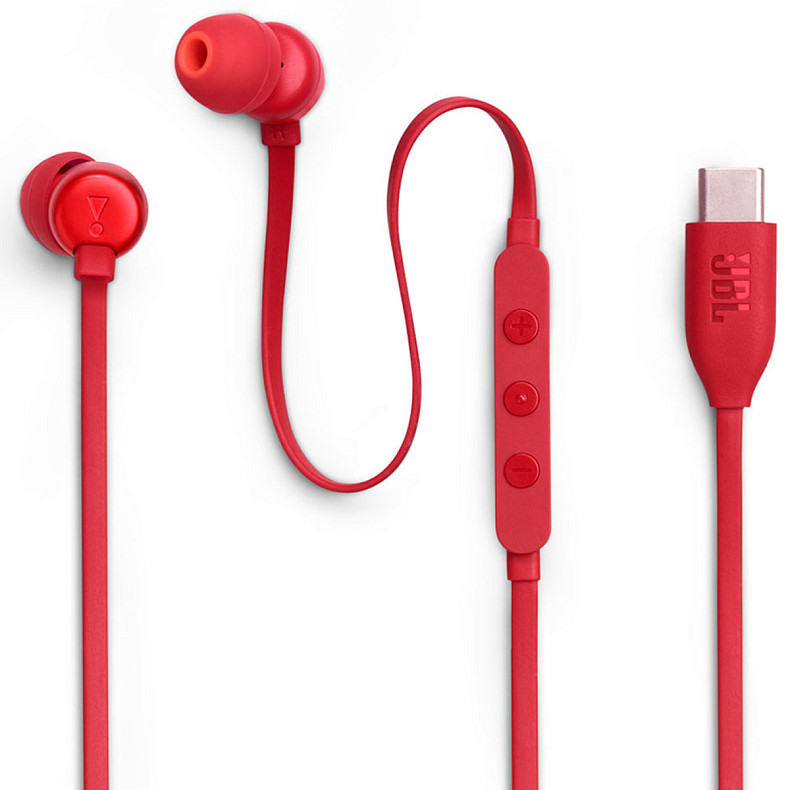 Навушники JBL Tune 310C USB-C Red (JBLT310CRED)