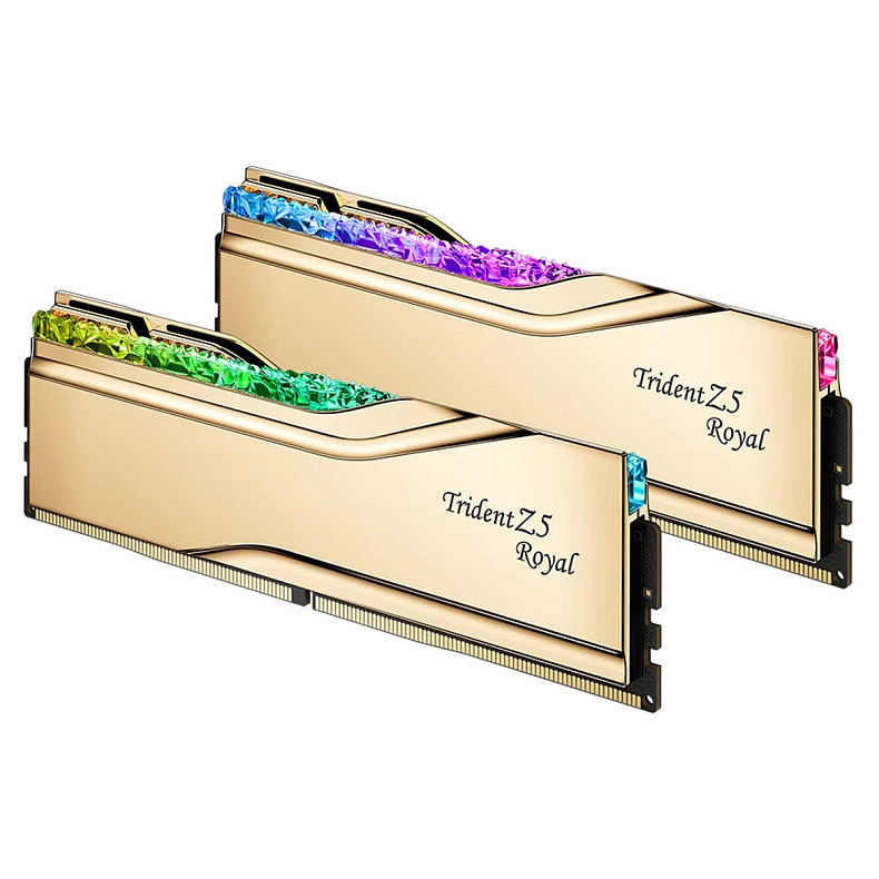 ОЗУ G.Skill Trident Z5 Royal DDR5 2x32GB 6000MHz Gold (F5-6000J2836G32GX2-TR5G)