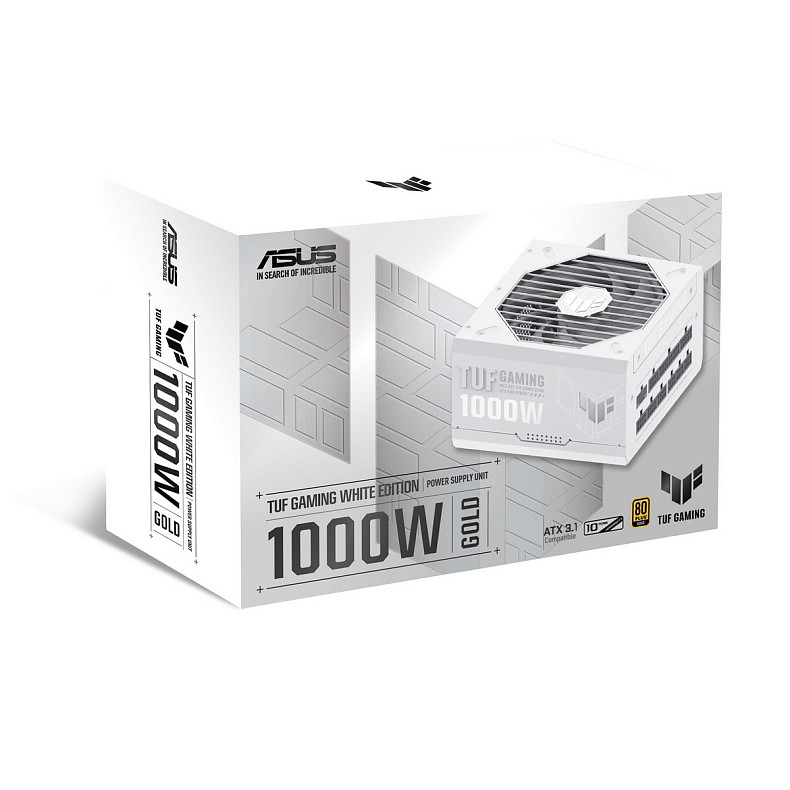 Блок питания Asus TUF-GAMING-1000G-WHITE PCIE5 1000W Gold (90YE00S5-B0NA00)