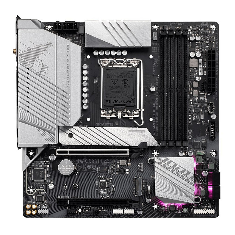 Материнська плата GIGABYTE B760M AORUS ELITE AX s1700 B760 4xDDR5 M.2 HDMI DP mATX