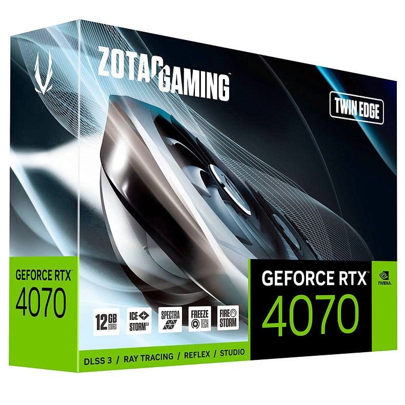 Відеокарта ZOTAC GeForce RTX 4070 12GB GDDR6X Twin Edge (ZT-D40700E-10M)