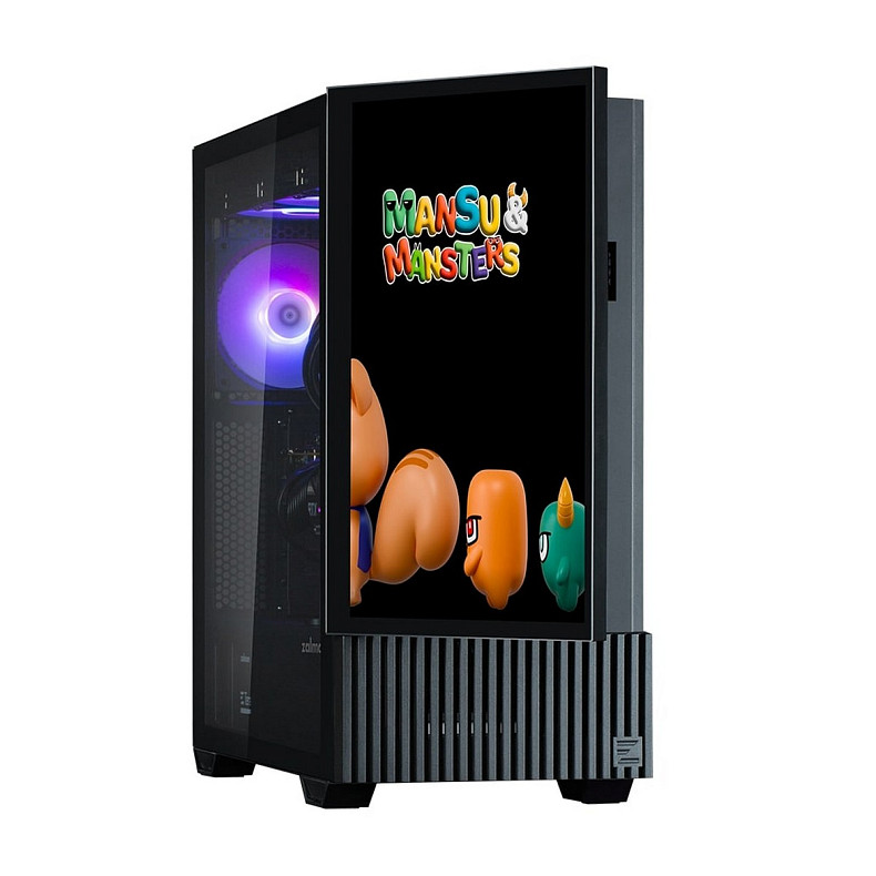 Корпус Zalman Z10 DS, без БЖ, 2xUSB3.0, 1хUSB Type-C, 2х120мм, 1x120мм ARGB, TG Side Panel, ATX, Mon