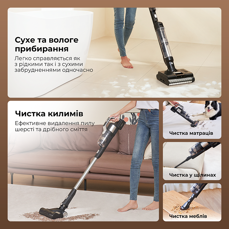Бездротовий миючий пилосос Jimmy PW11 PRO MAX 4 в 1