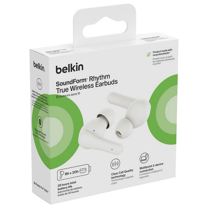 Навушники TWS Belkin SoundForm Rhythm White (AUC012BTWH)