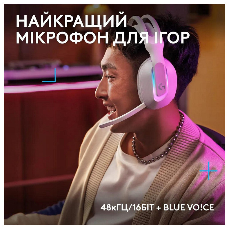 Гарнитура Logitech G522 LightSpeed Wireless Gaming Headset White (981-001550)