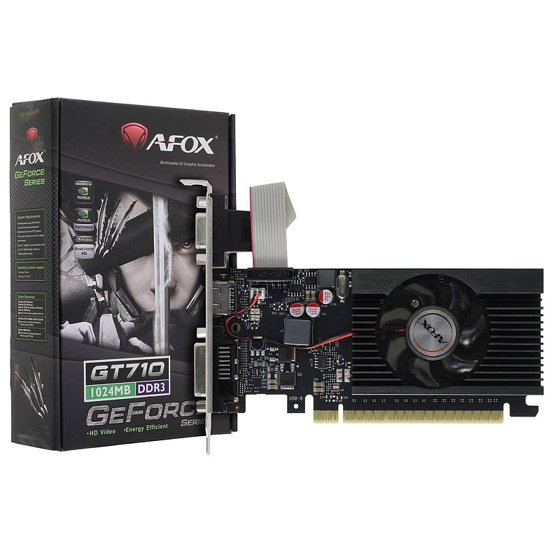 Відеокарта AFOX GeForce GT 710 1GB DDR3 (AF710-1024D3L5-V3)