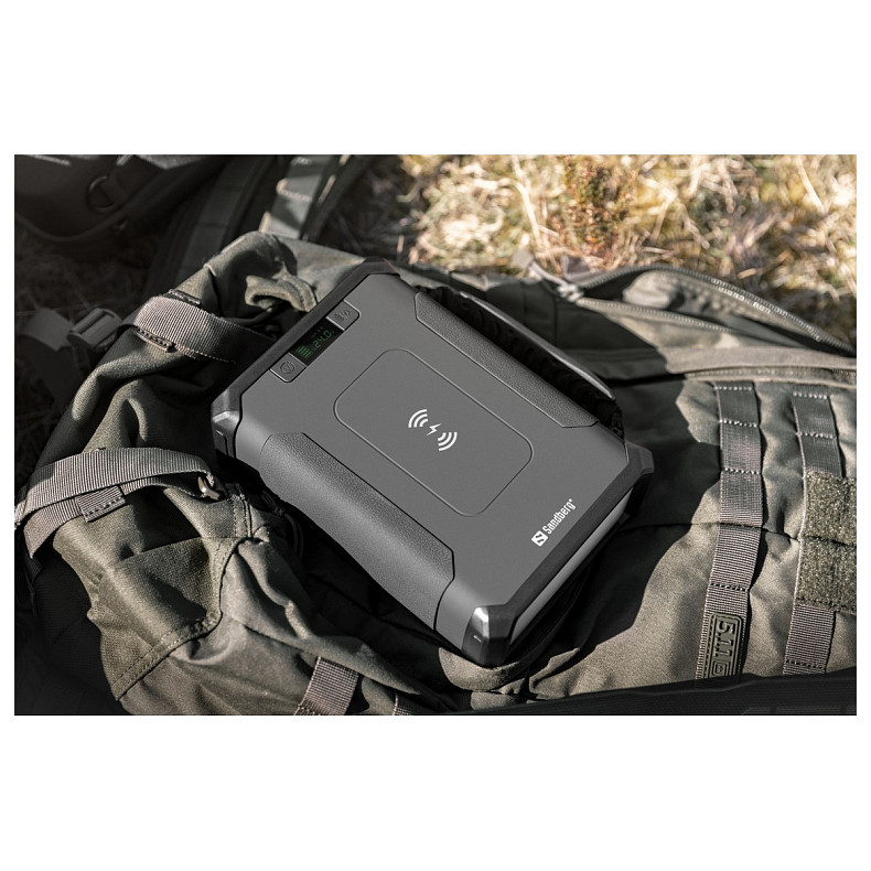 УМБ Sandberg Survivor PD 96000mAh DC84W USB-C60W Cigar Lighter 180W 2USB-A18W,Wireless LiFePo4