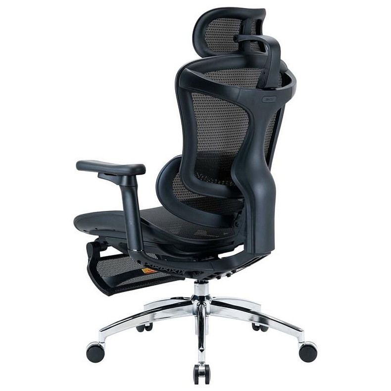 Крісло офісне з підставкою для ніг Sihoo DORO C300L Mesh Black