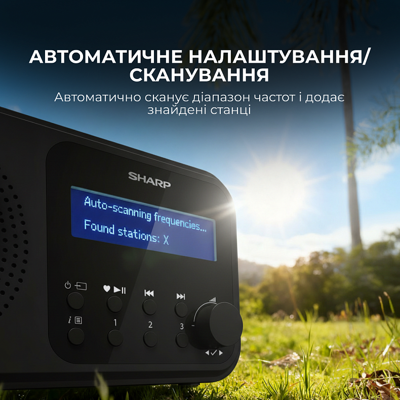 Радіоприймач Sharp DR-P420 Black