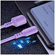 Кабель ColorWay USB-microUSB, soft silicone, 2.4А, 1м, Purple (CW-CBUM044-PU)