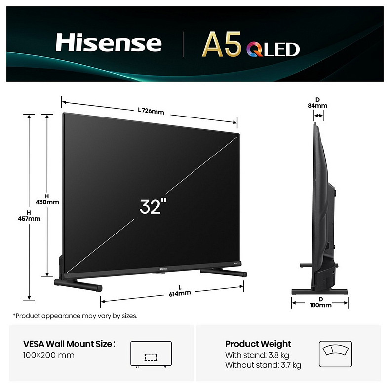 Телевізор HISENSE 32A5Q