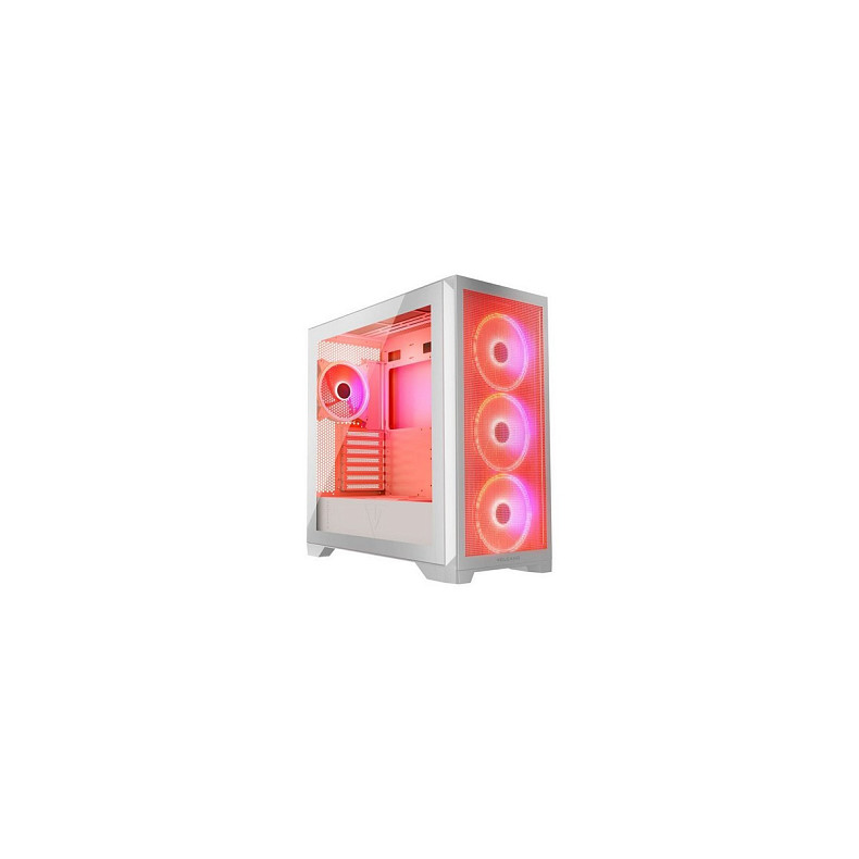 Корпус Modecom volcano expanse s argb 4x140mm fans midi usb 3.0x2+type-c white без БЖ ATX