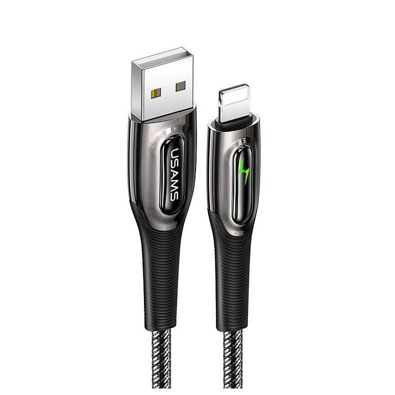 Кабель Usams US-SJ469 USB - Lightning, 1.2 м, Black (SJ469USB01)