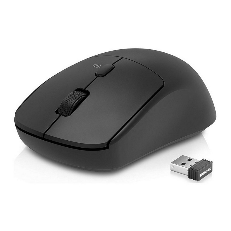 Мышь REAL-EL RM-317W Black