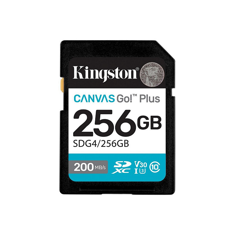 Карта пам'яті Kingston SD 256GB C10 UHS-I U3 V30 R200/W160MB/s