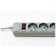 Фильтр питания ProLogix (PRS-075P5-45G) 0.75 мм, 5 розеток, 4.5 м, серый