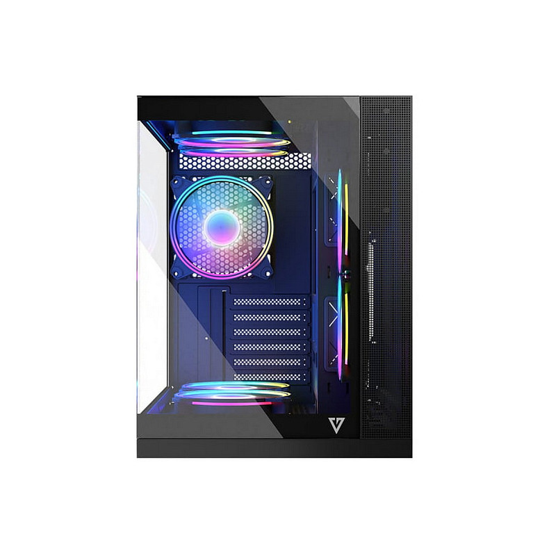 Корпус Modecom volcano panorama apex argb 7f midi grey без БЖ ATX