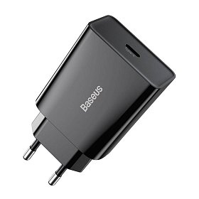Зарядное устройство 1xUSB 20W (USB-C) Черный Baseus