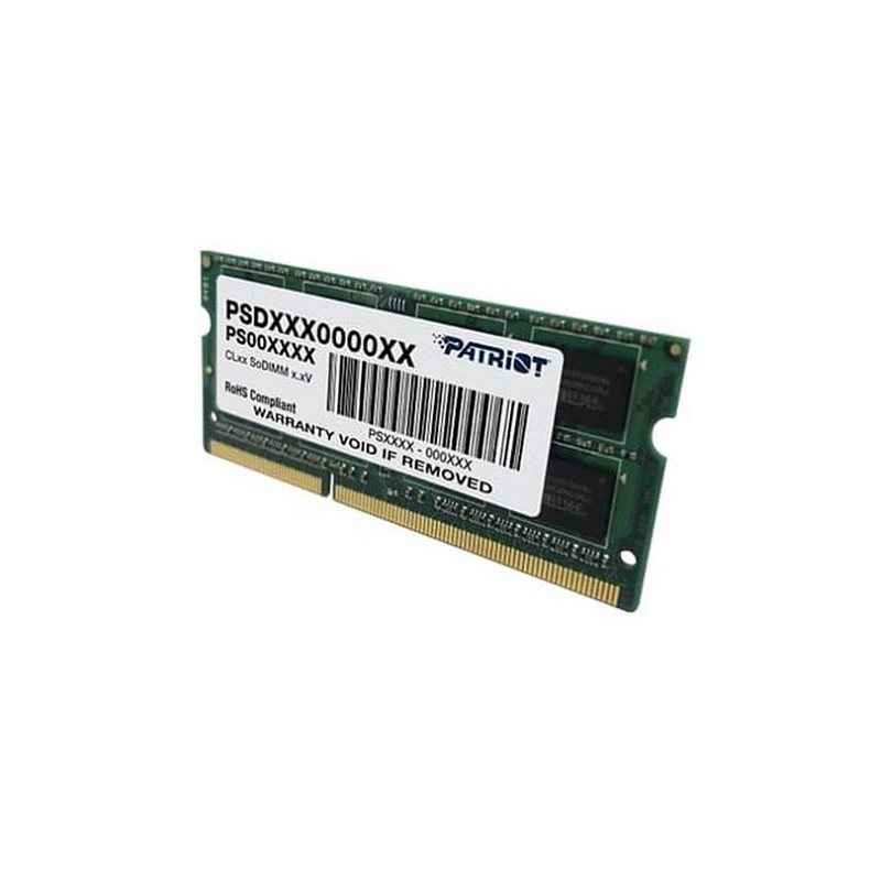 ОЗП Patriot Signature Line SO-DIMM 4GB 1600 MHz DDR3L (PSD34G1600L81S)