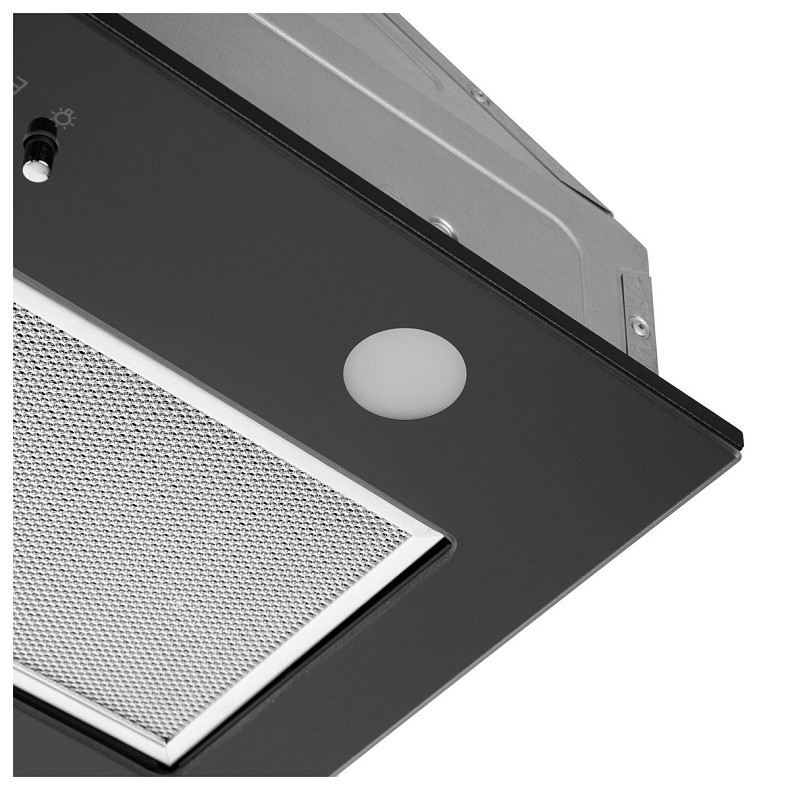 Витяжка Ardesto вбудована, 52см, 700м3ч, скло, 2х1Вт LED, кнопкове, чорний