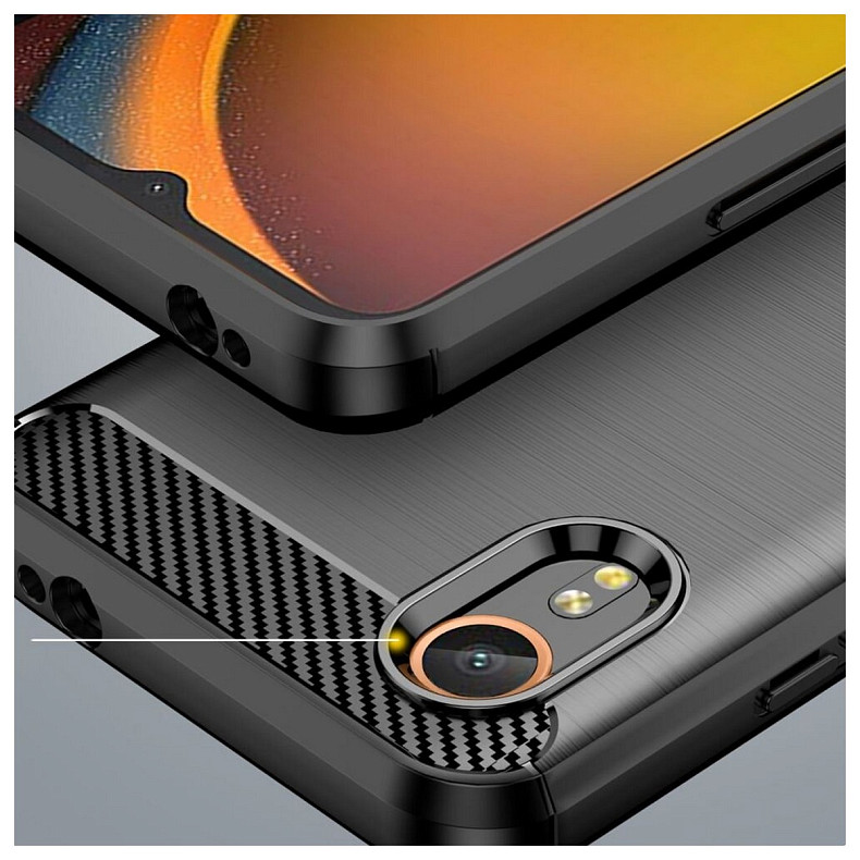 Чeхол-накладка BeCover Carbon Series для Samsung Galaxy Xcover7 SM-G556 Black (711892)