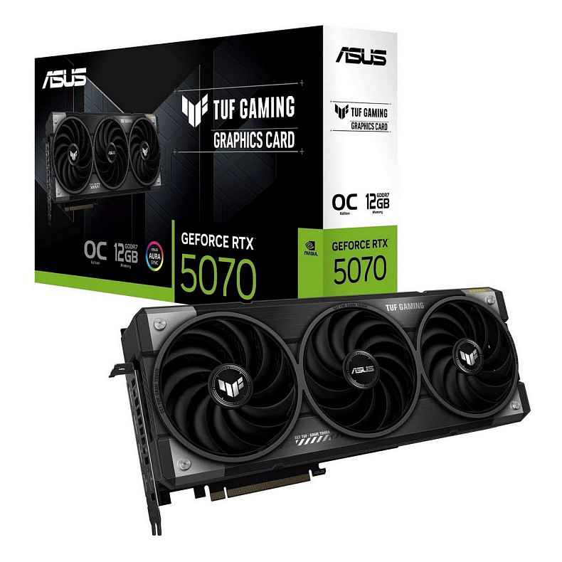 Відеокарта Asus TUF Gaming OC RTX 5070 12GB GDDR7 (TUF-RTX5070-O12G-GAMING)