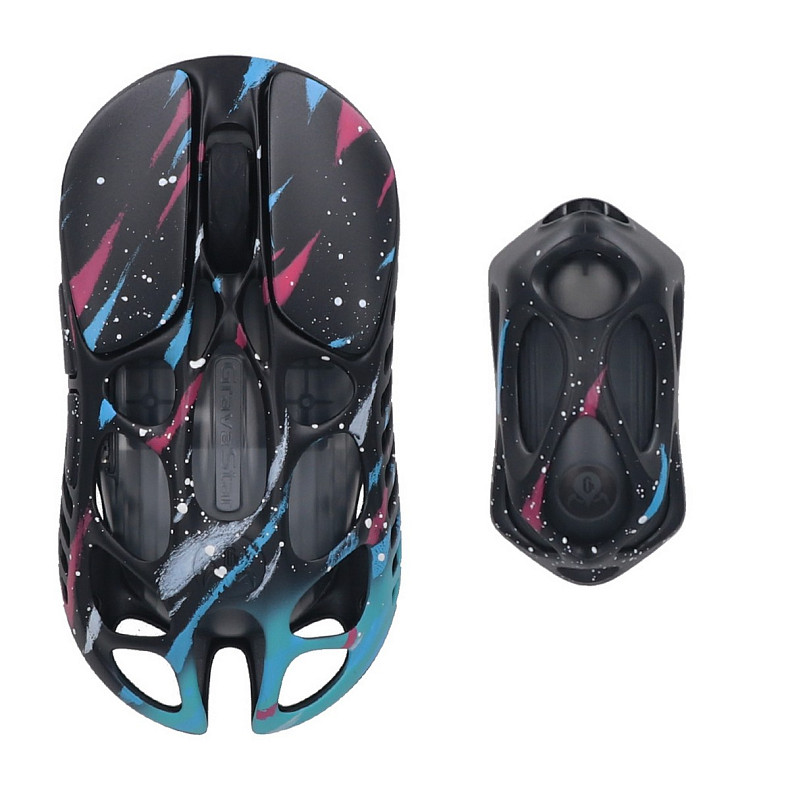 Миша GravaStar Mercury X Pro, 8K, BT/WL/USB-A, RGB, Neon Graffiti