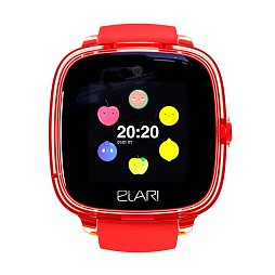 Детские смарт-часы с GPS Elari KidPhone Fresh Red - красные