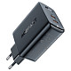 Зарядний пристрій 2xUSB 50W (USB-C+USB-C) Gan A29 Fast Charger Black Acefast