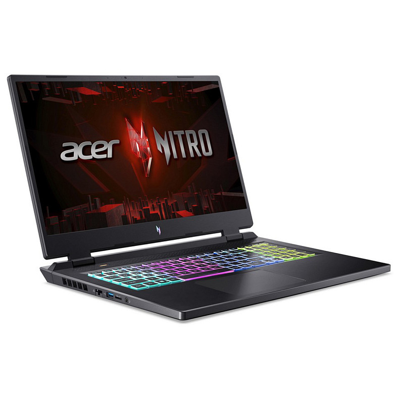 Ноутбук Acer Nitro 17 AN17-51 17.3" QHD IPS, Intel i7-13700H, 16GB, F1TB, NVD4060-8, Lin, черный (NH.QK6EU.003)